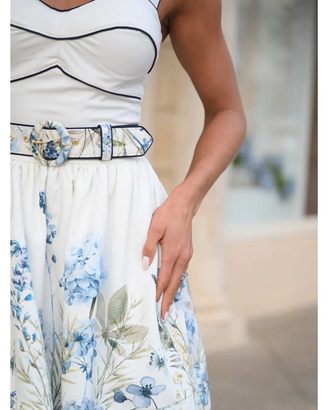 Garden Bleu Short Dress