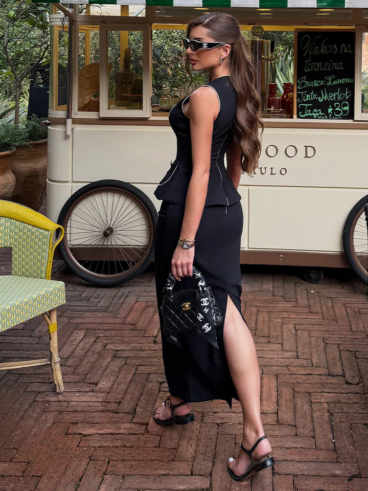 Clair Crepe Midi Set