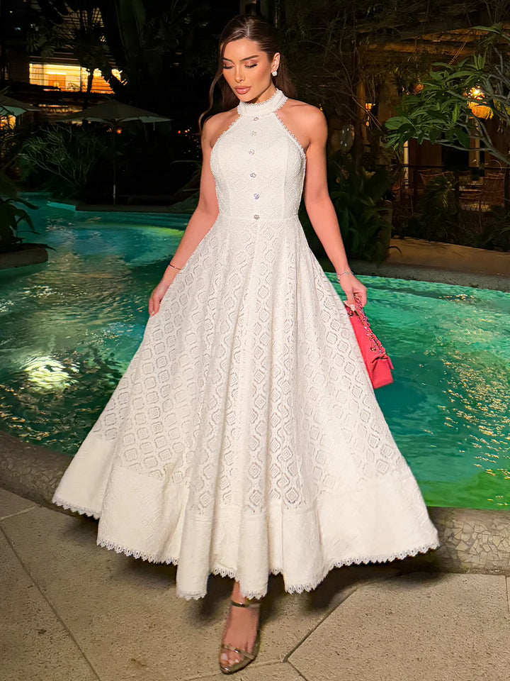 Vestido Midi Renda Pureza