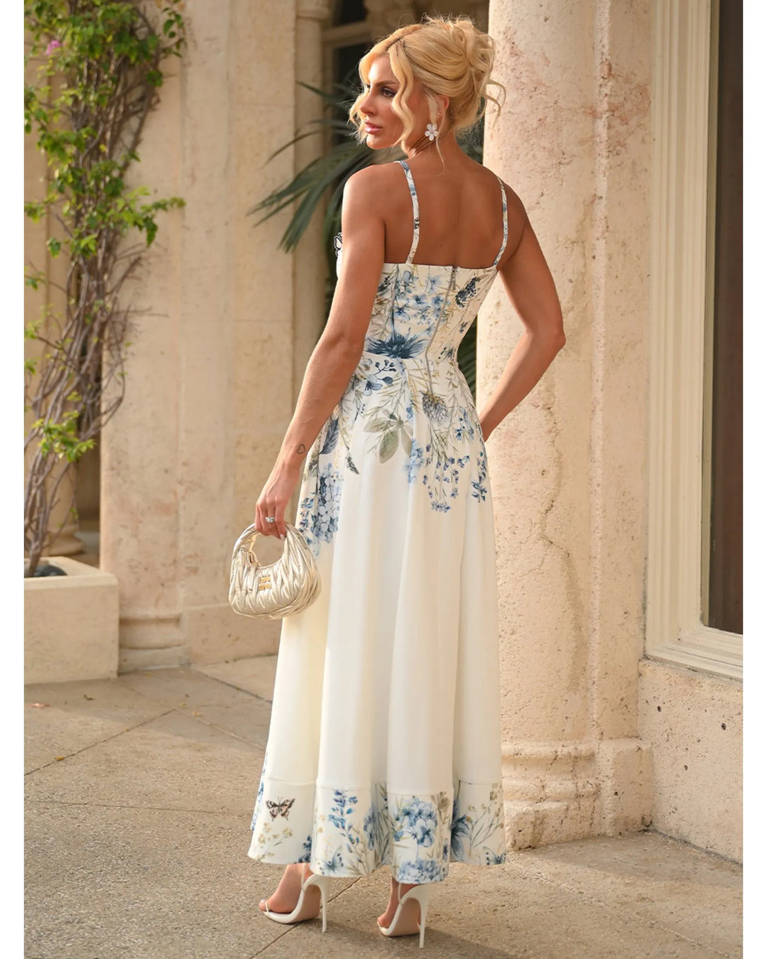 Fiori Floral Midi Dress