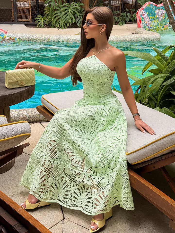 Conjunto Midi Renda Verde Luce