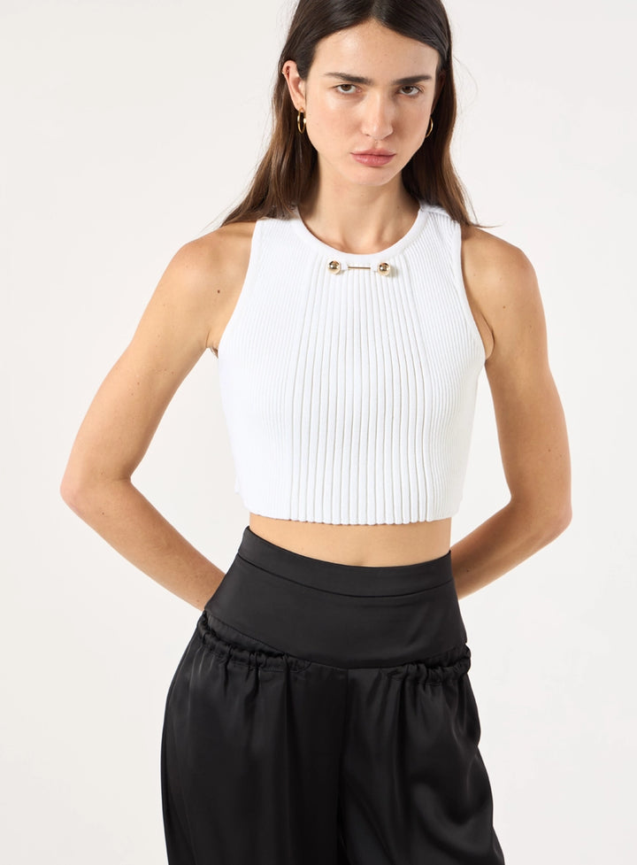 Satin Straight-Leg Trousers