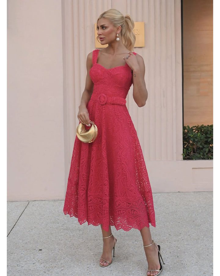 Rouge Midi Dress