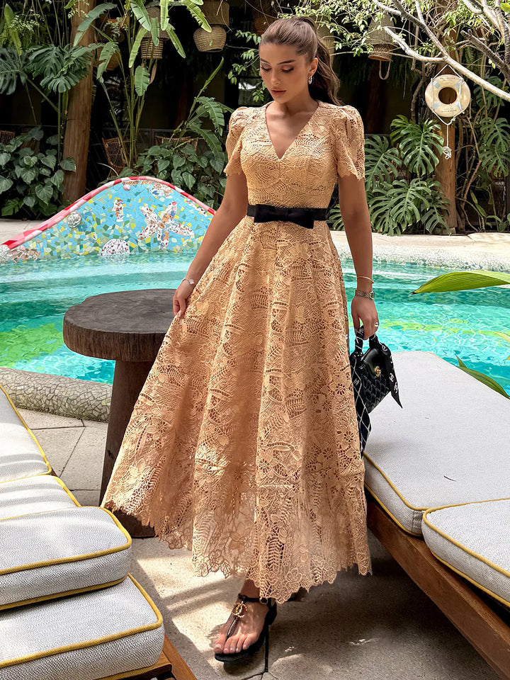 Isadora Lace Midi Dress