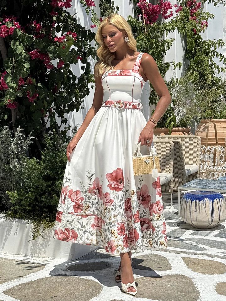 Vestido Midi Fiore d`Estate