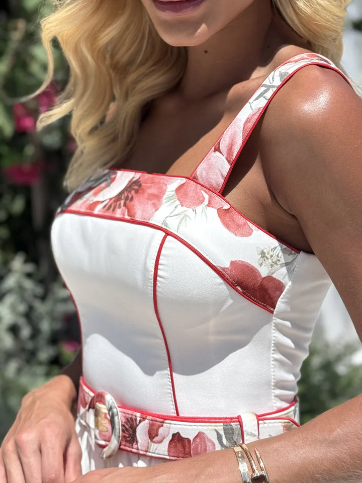 Vestido Midi Fiore d`Estate