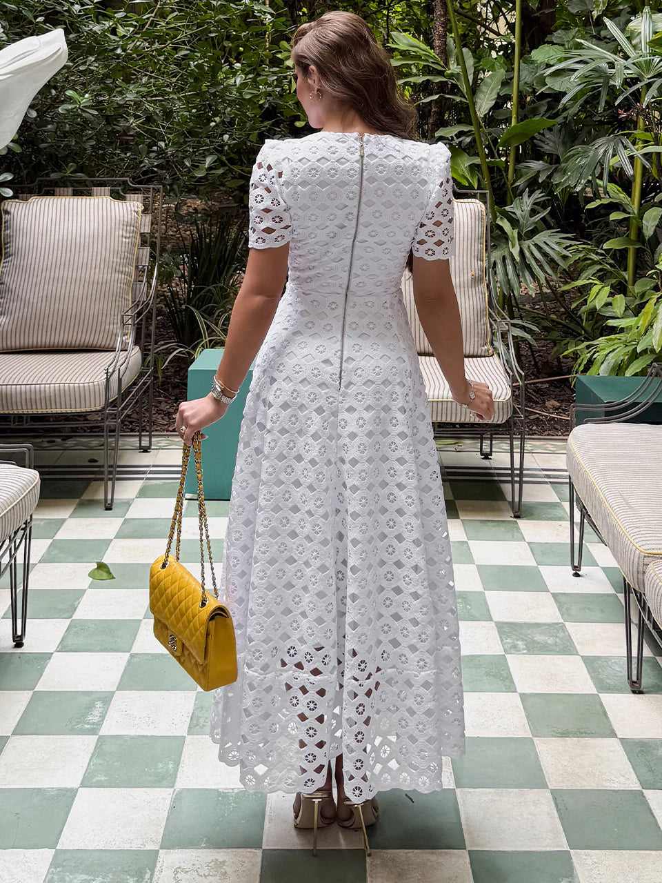 Pure Lace Midi Dress