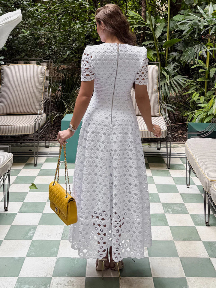 Pure Lace Midi Dress