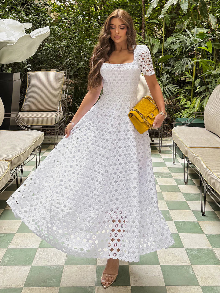Pure Lace Midi Dress