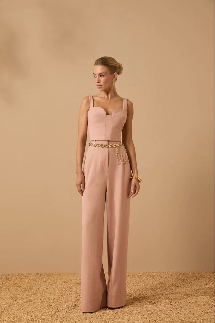 Blazer+Corset+Pants Set