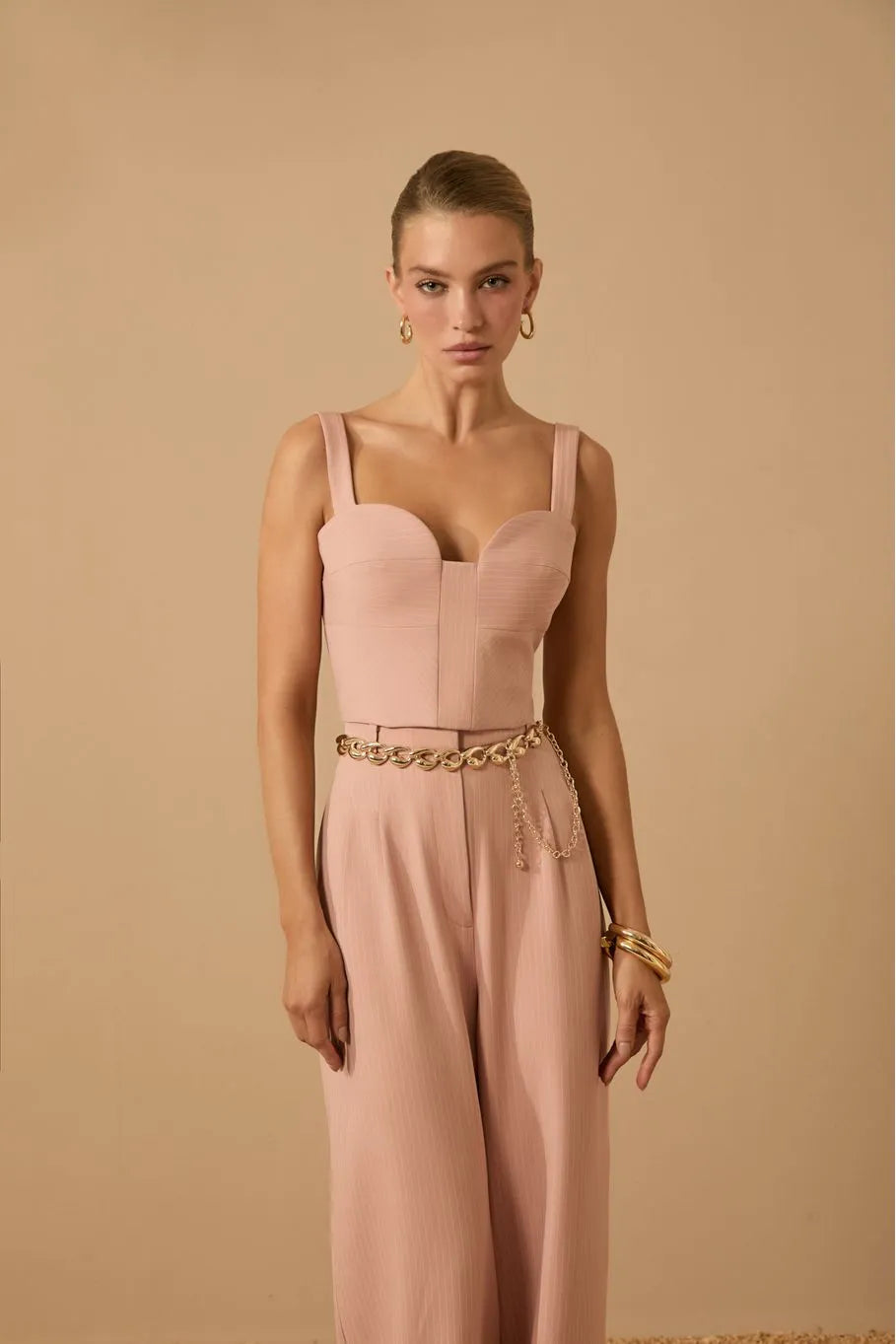 Blazer+Corset+Pants Set