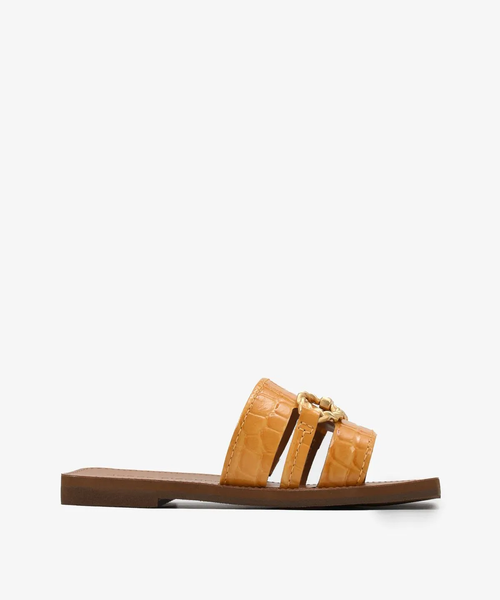 Textured Leather Flats
