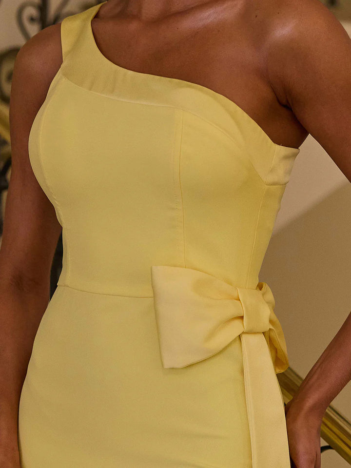 Vestido Midi One Sholder Bloom