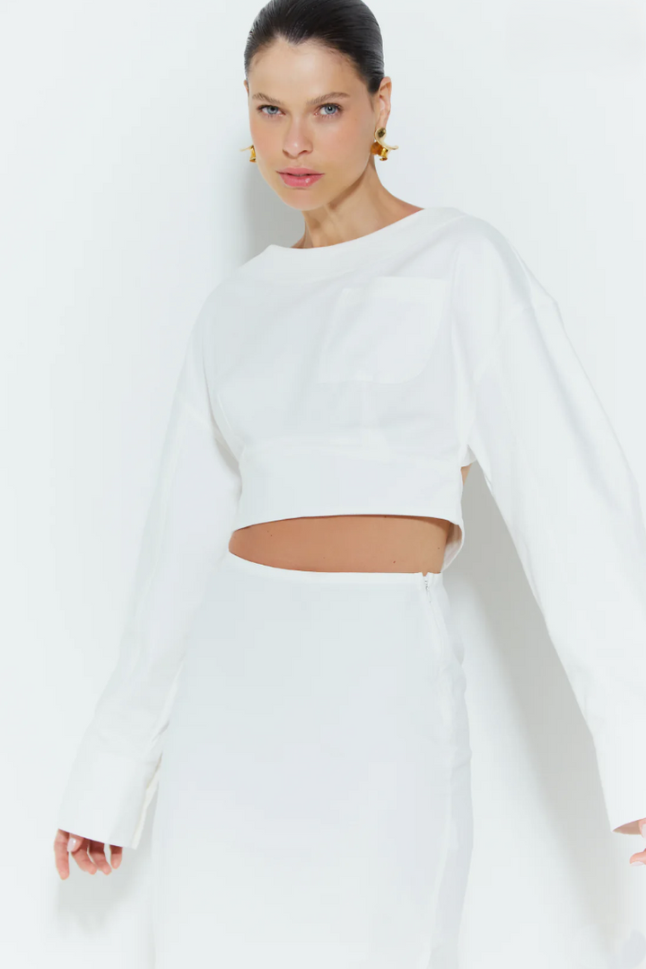 Cropped Abertura Costas