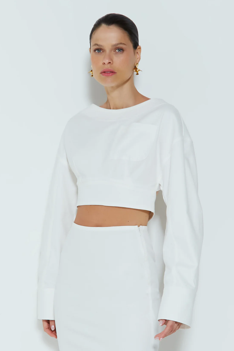 Cropped Abertura Costas