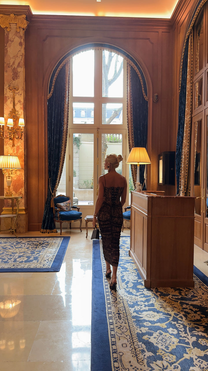 Embroidered Tulle Set