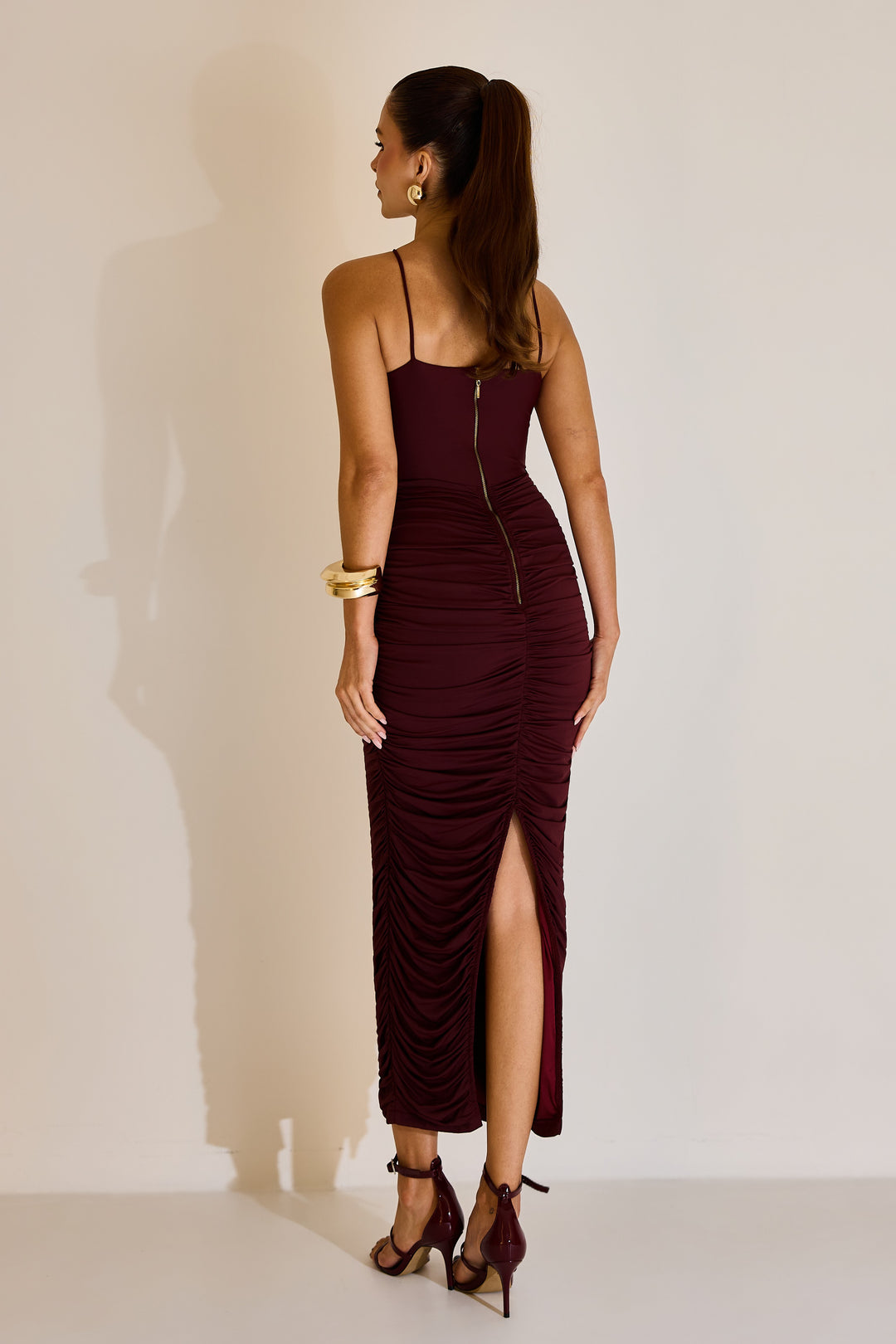 Vestido Midi Drapeado