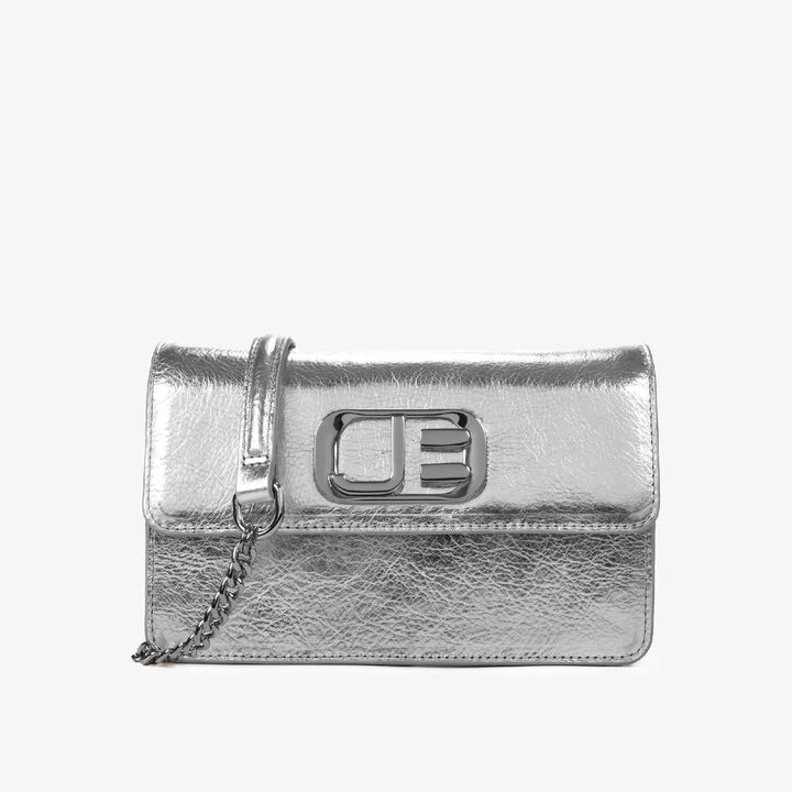 Metallic Leather Shoulder Bag