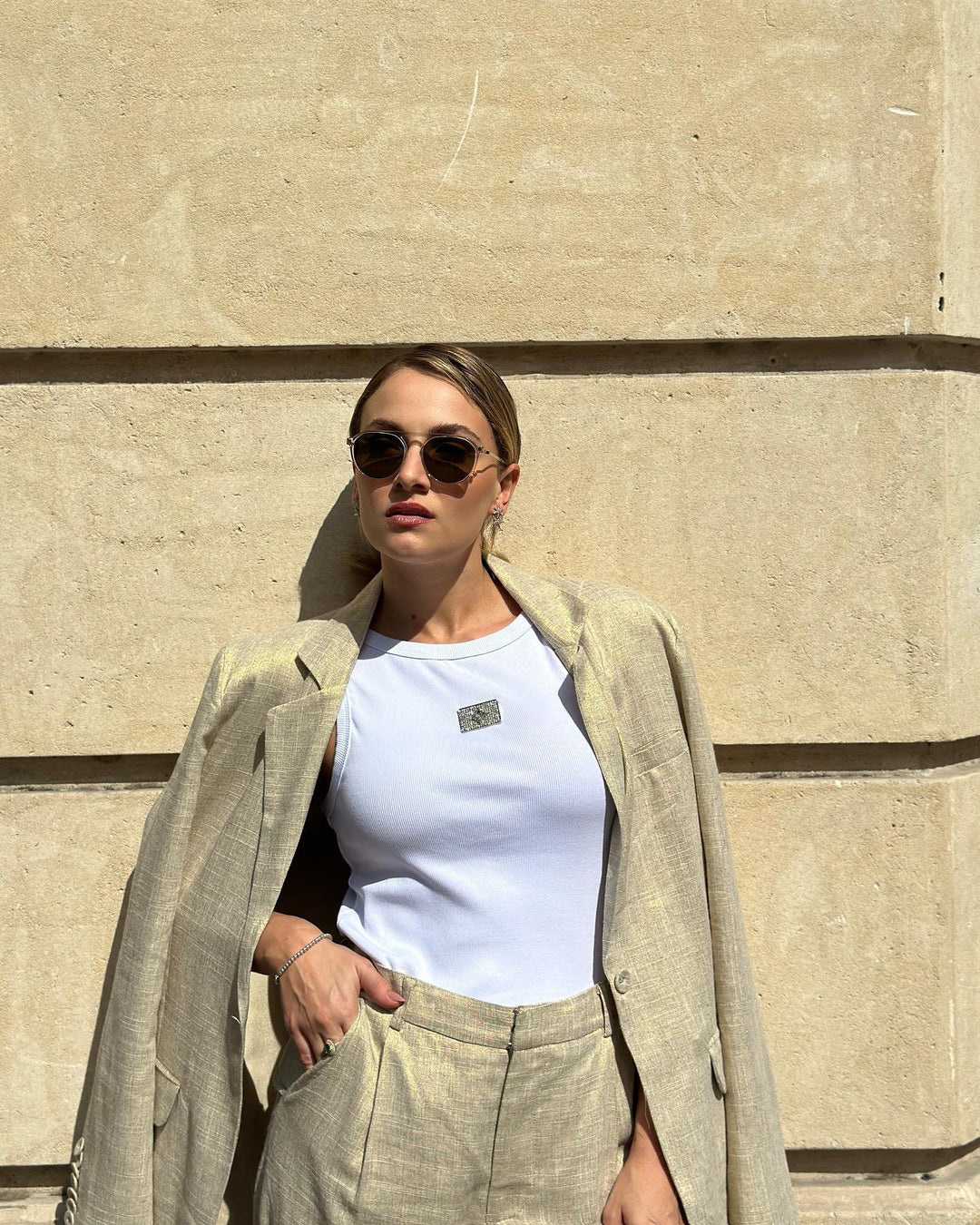 Conjunto Blazer Amarração+Calça Caos