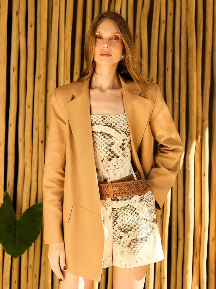 Short Alfaiataria Animal Print Python
