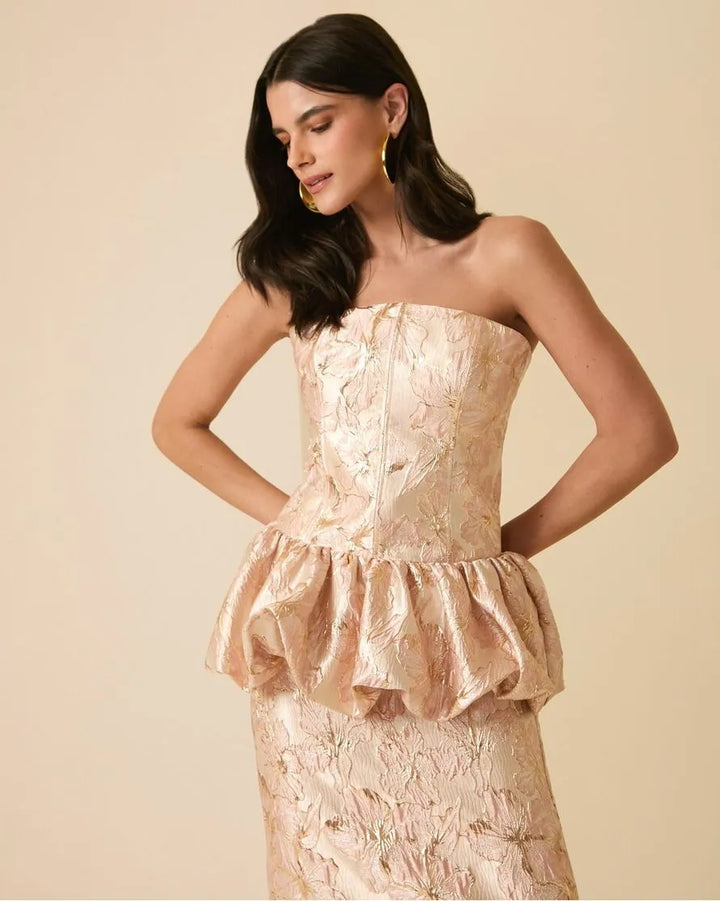 Vestido Midi Peplum