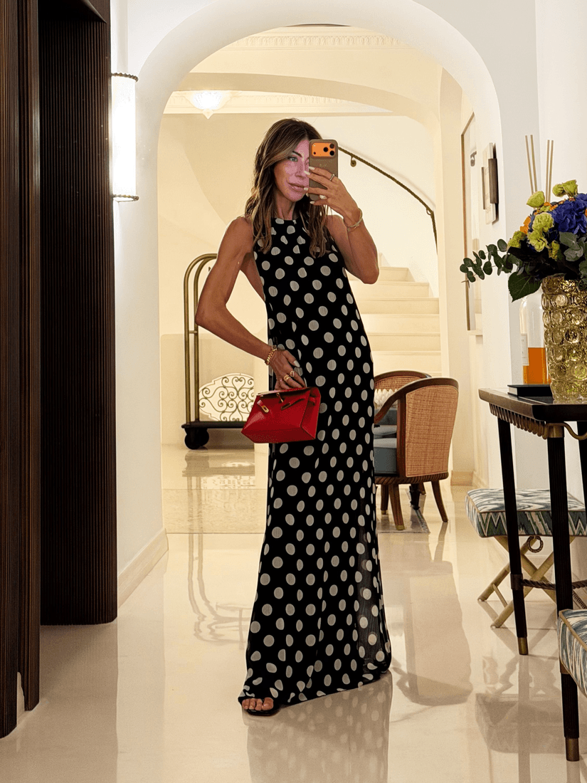 Vestido Longo Poá