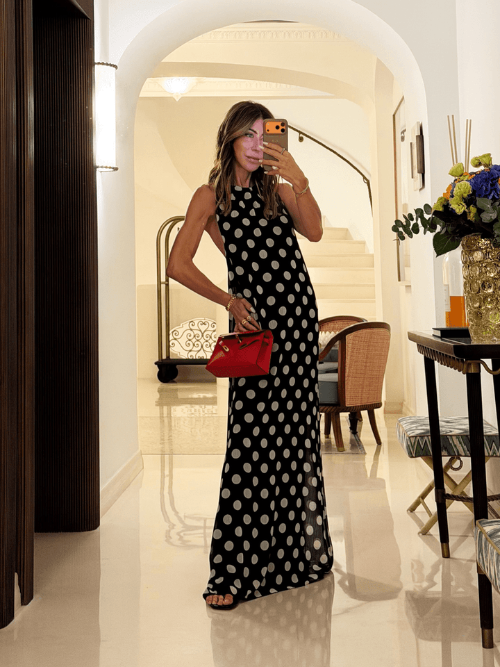 Vestido Longo Poá