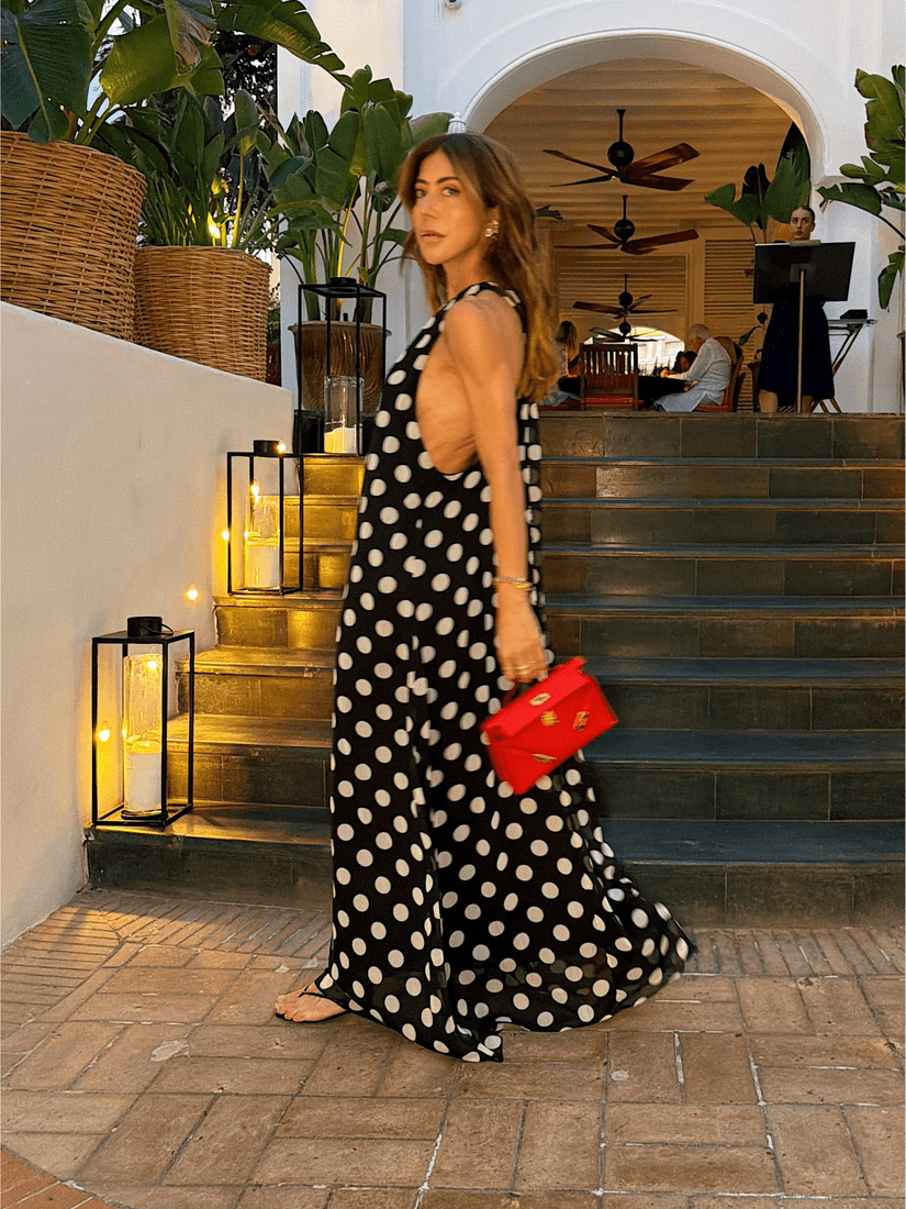 Vestido Longo Poá