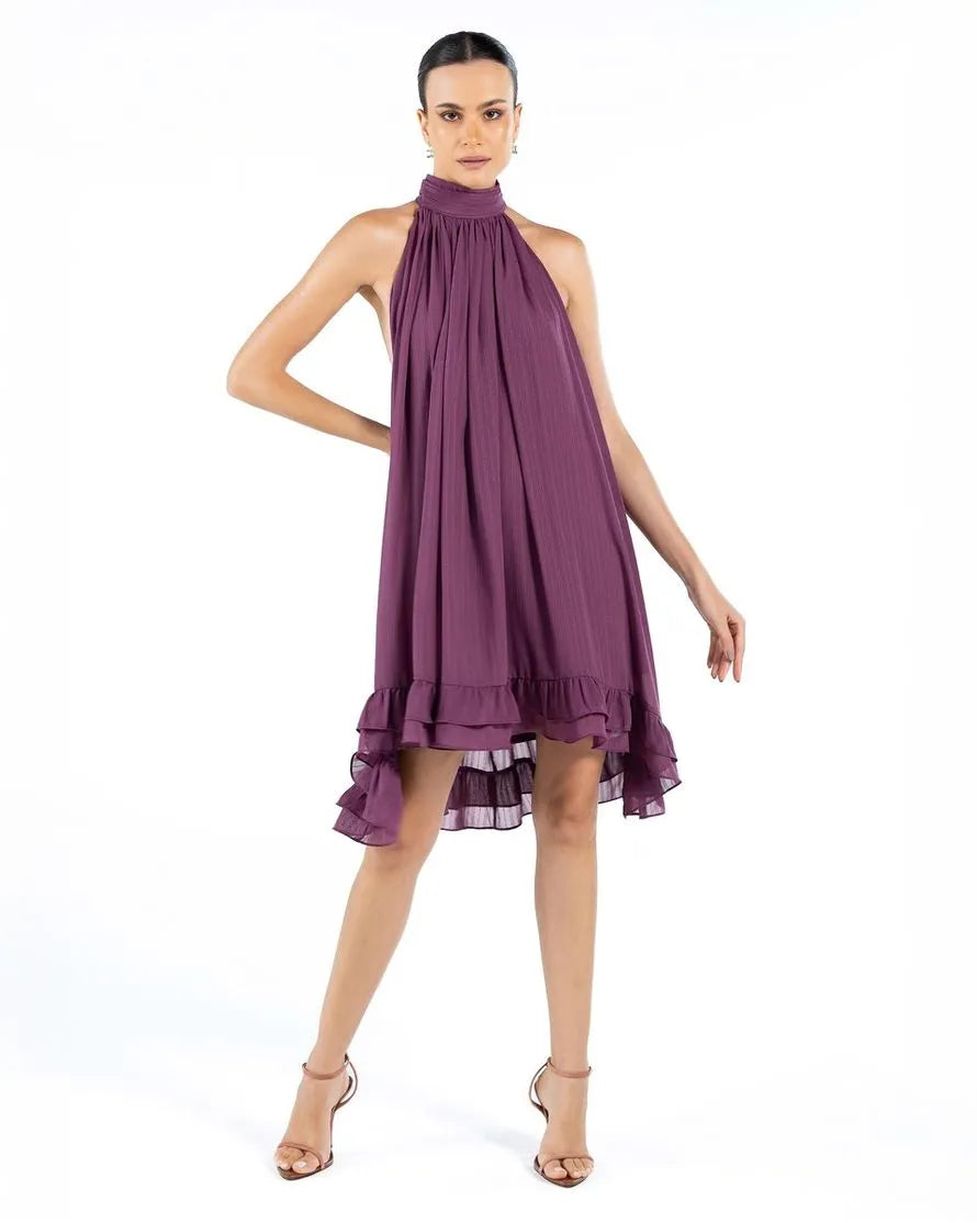 Vestido Curto Halter