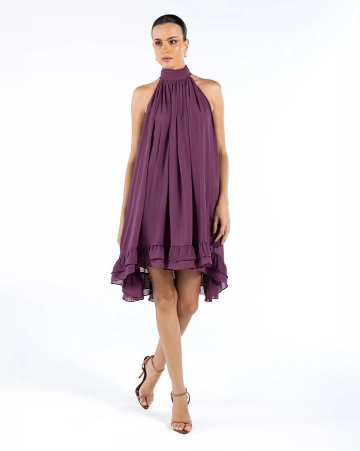 Vestido Curto Halter