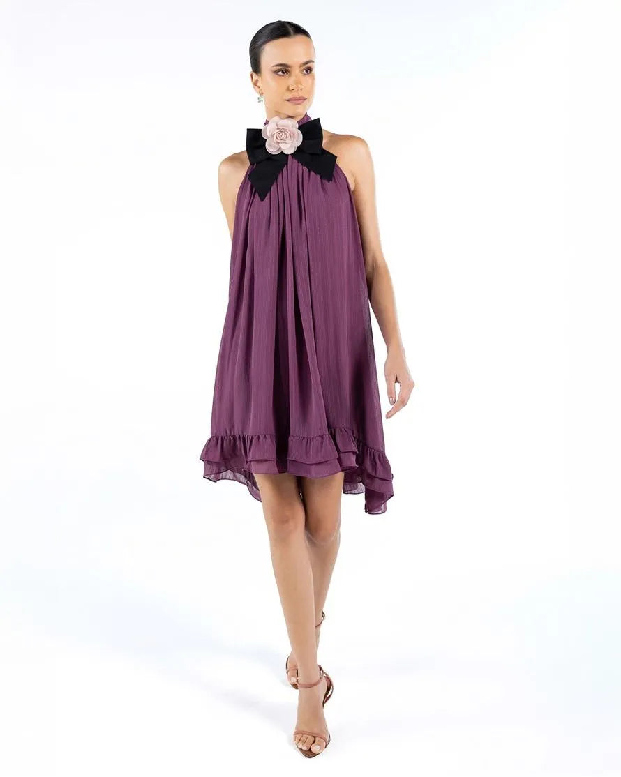 Vestido Curto Halter