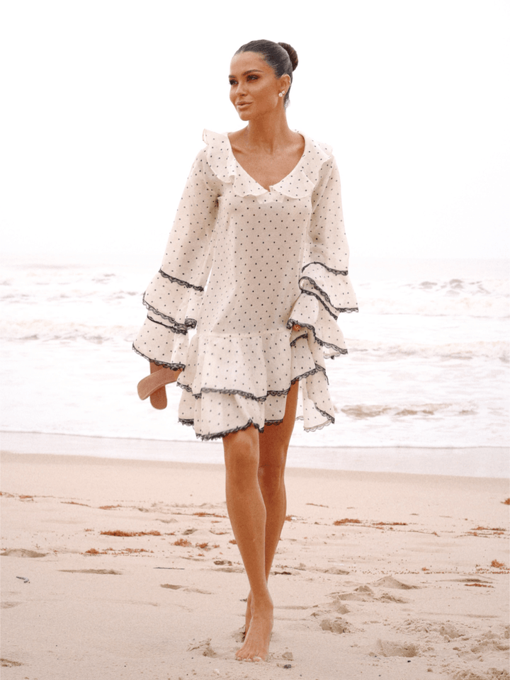 Vestido Curto Poá