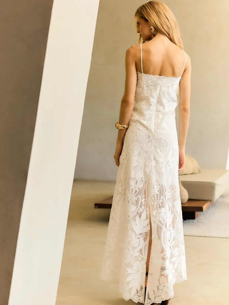 Vestido Longo Renda