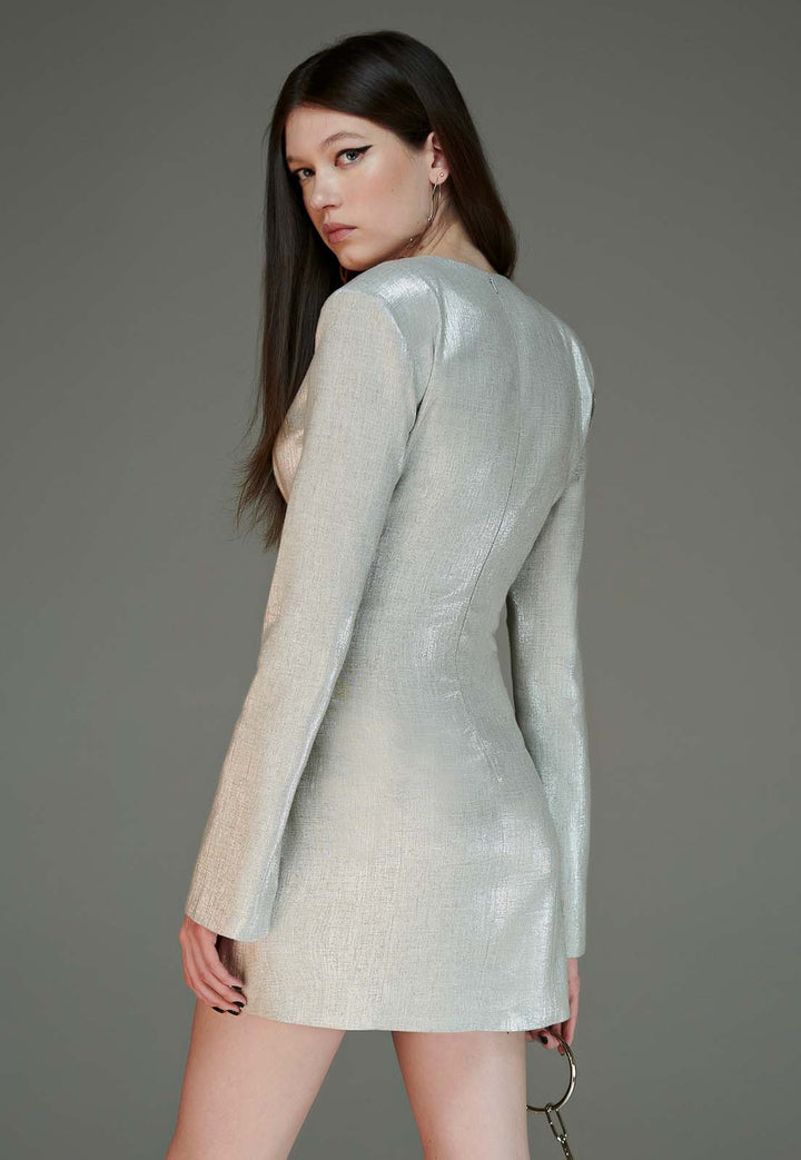 Vestido Curto Fivelas Caos