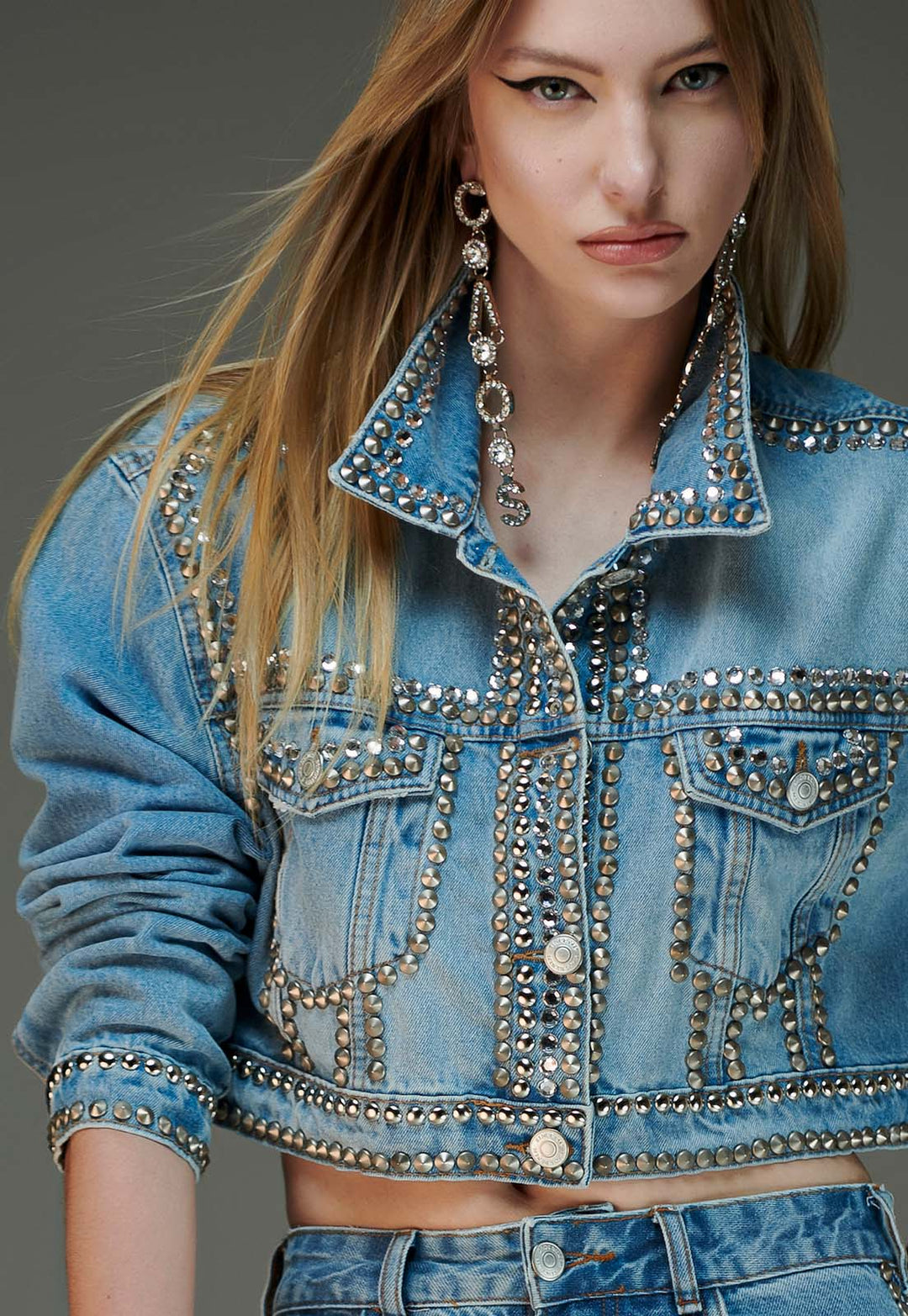 Chaos Studded Jean Jacket