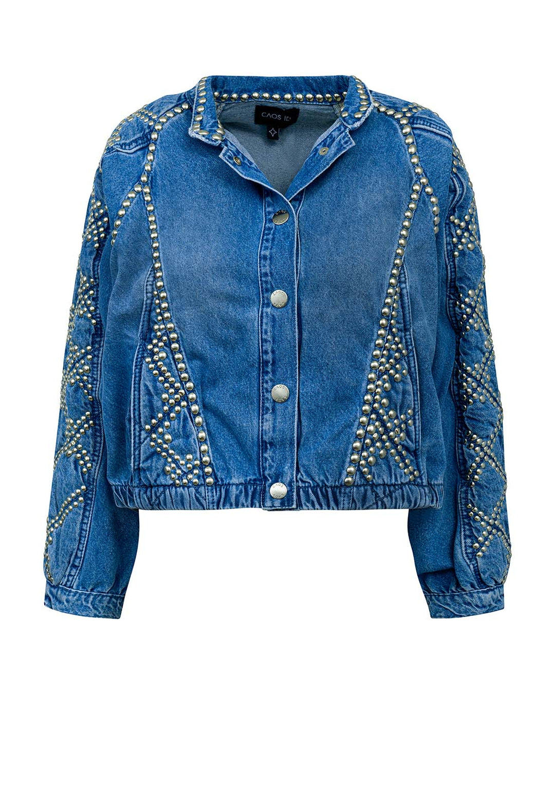 Chaos Denim Bomber Jacket