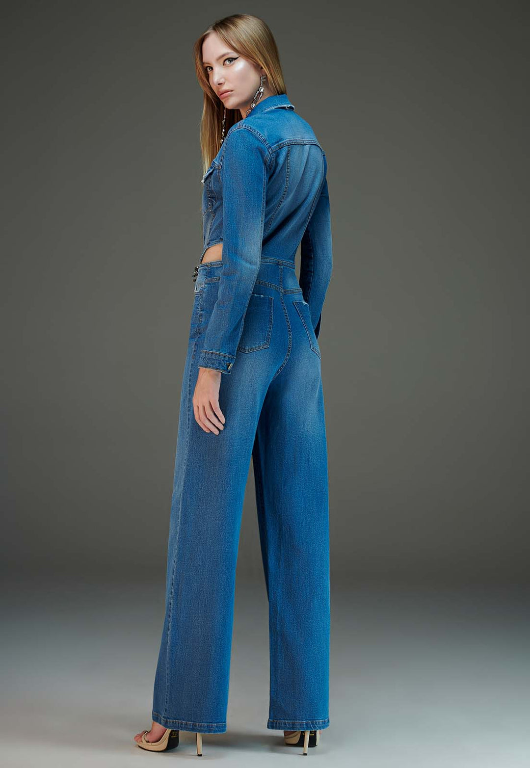 Chaos Opening Jeans Jumpsuit