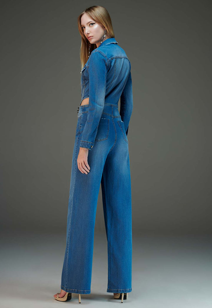 Chaos Opening Jeans Jumpsuit