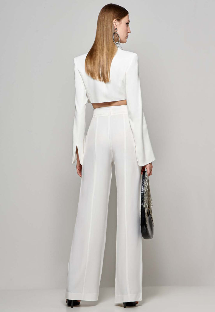 Cropped Blazer+Chaos Pants Set