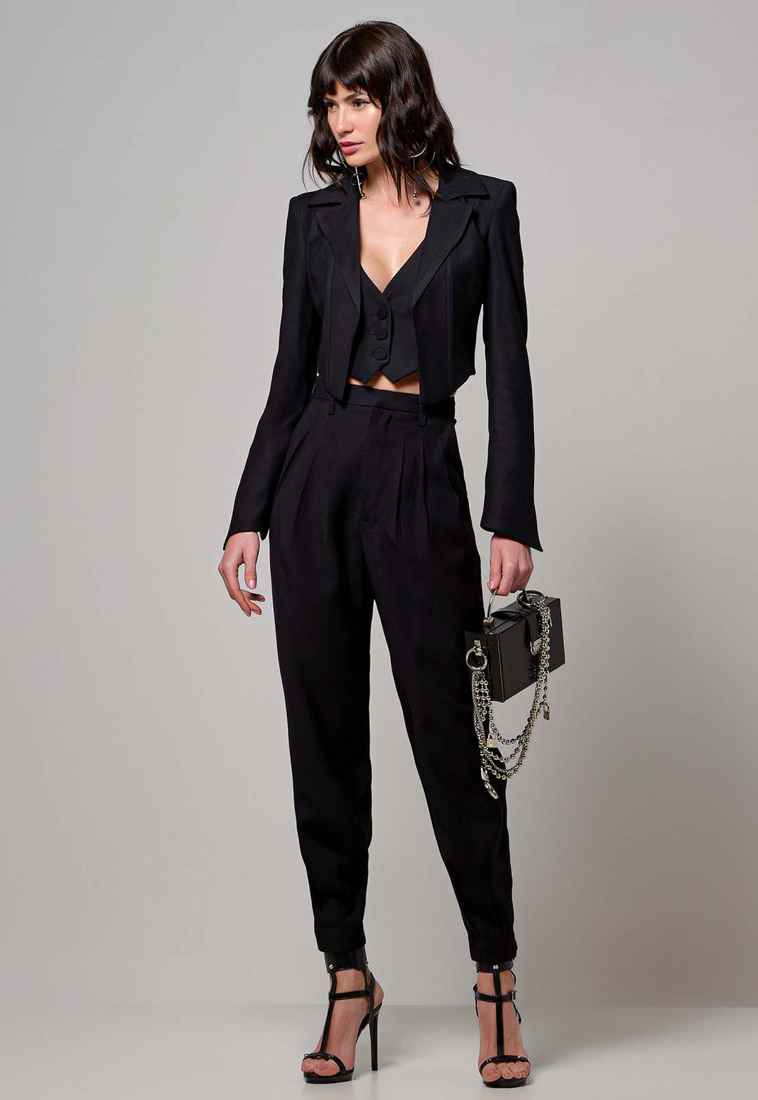 Blazer+Vest+Tailored Trousers Set Chaos