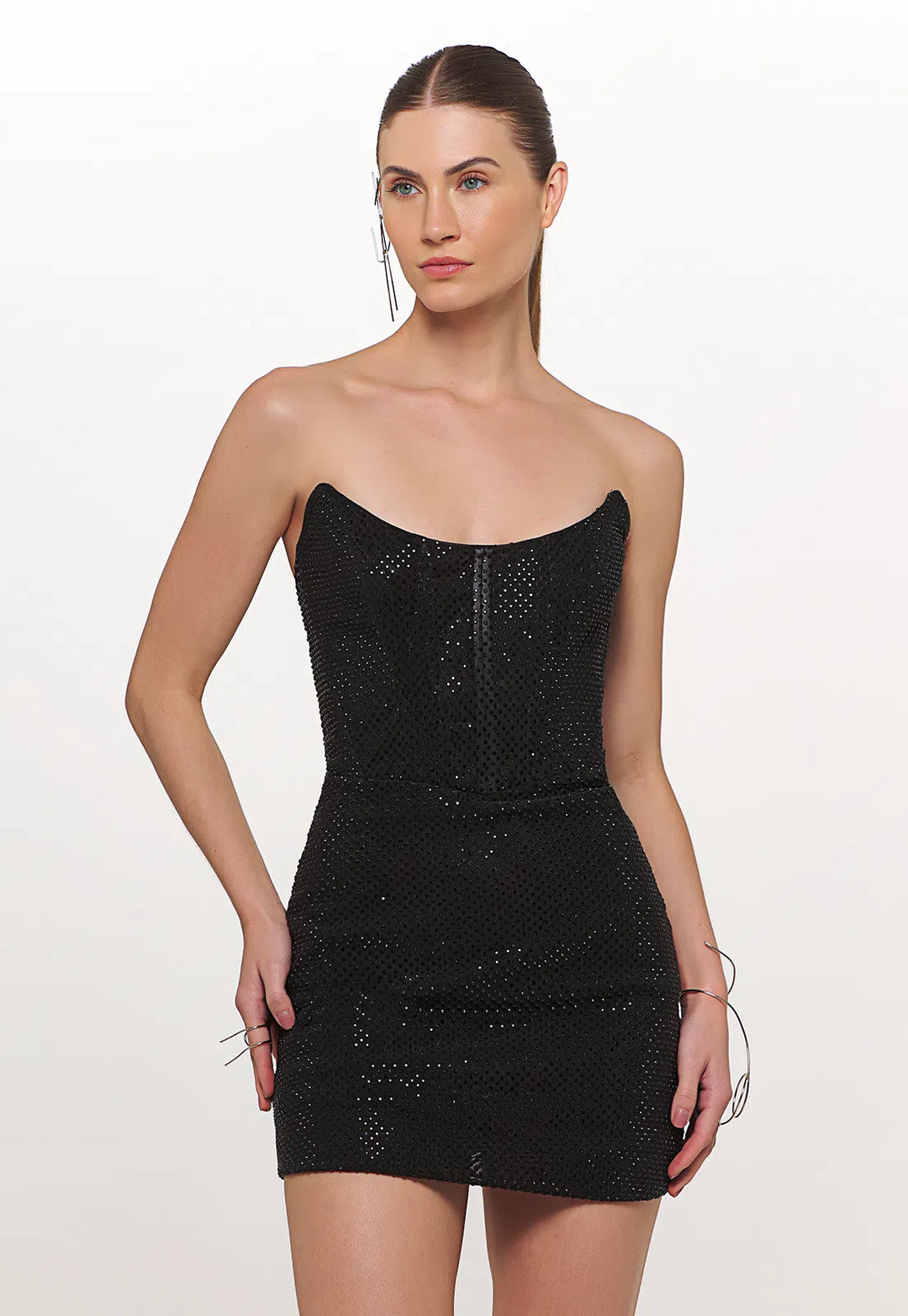 Vestido Decote Estruturado Transfer Caos