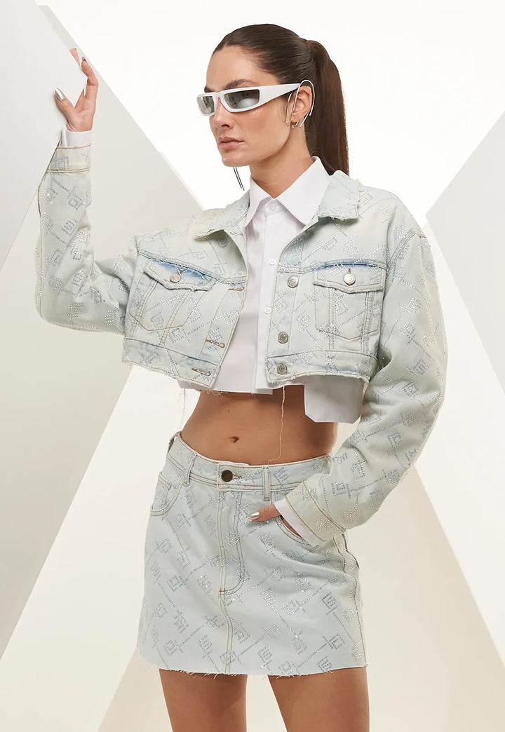 Chaos Monogram Transfer Jean Jacket