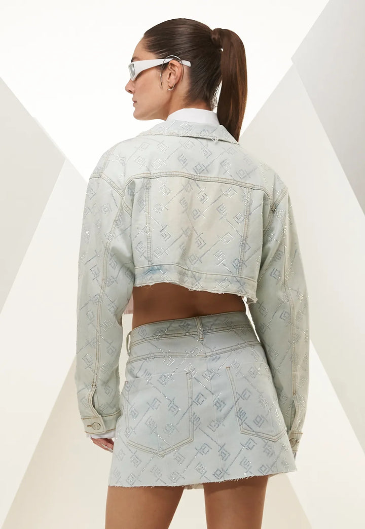 Chaos Monogram Transfer Jean Jacket