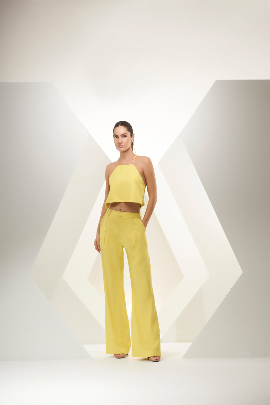 Cropped Tailoring Set + High-Rise Trousers Chaos