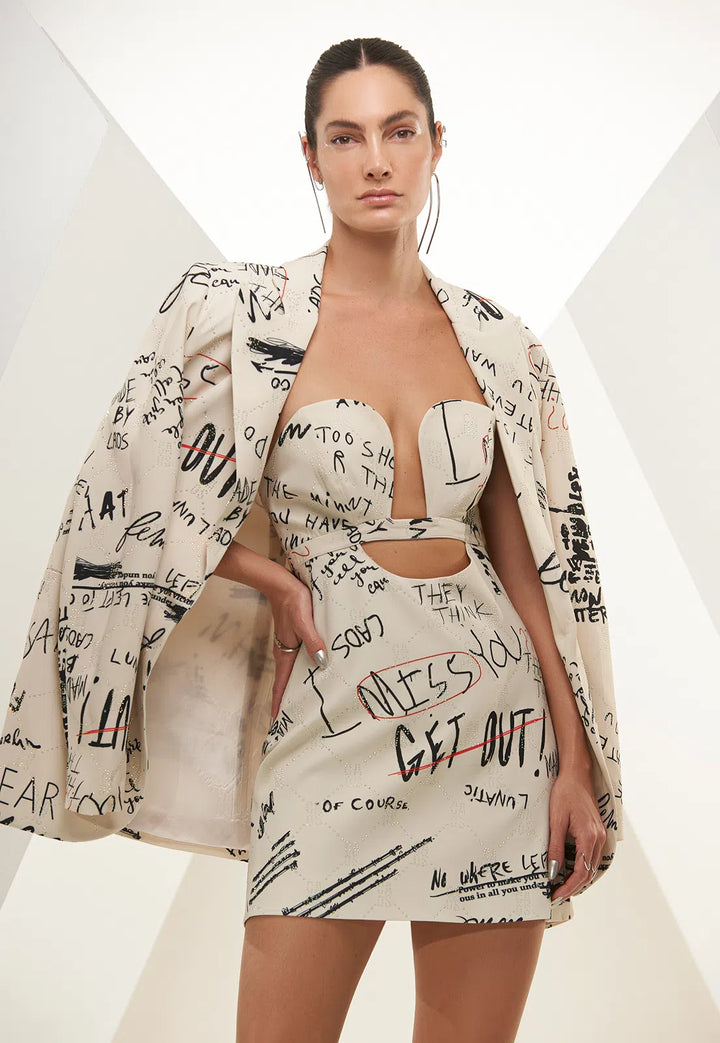 Chaos Printed Transfer Blazer