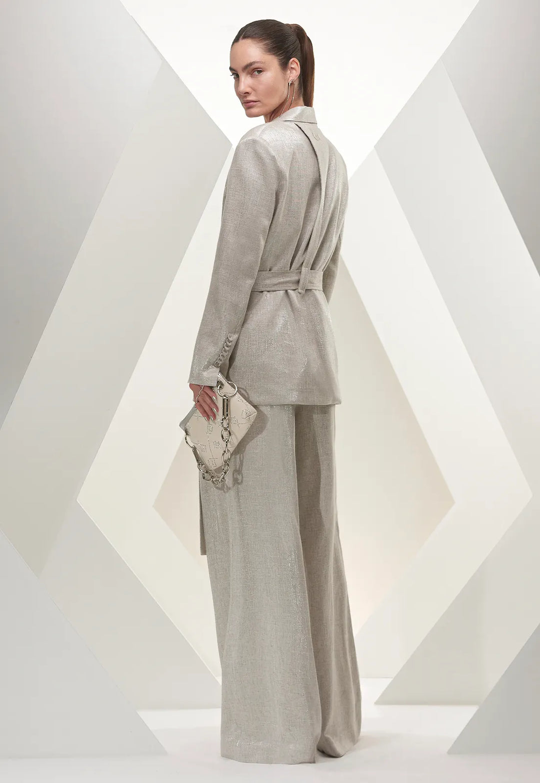 Conjunto Blazer Amarração+Calça Caos