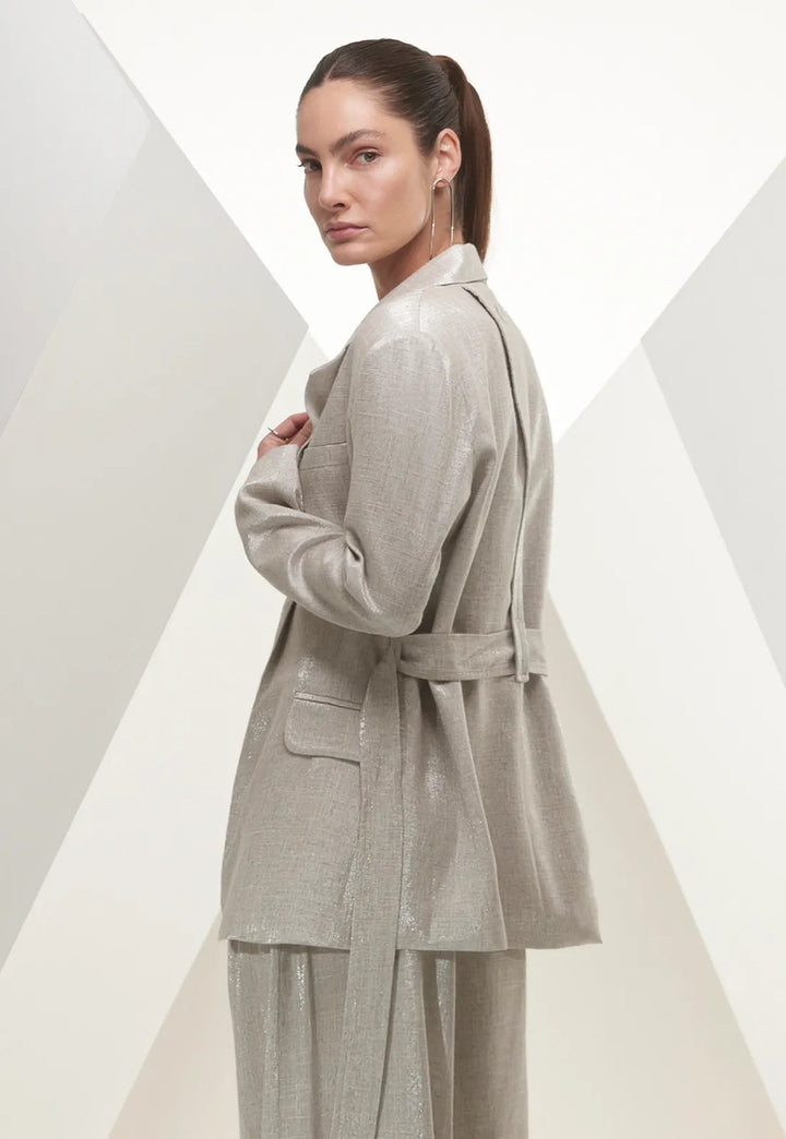 Conjunto Blazer Amarração+Calça Caos