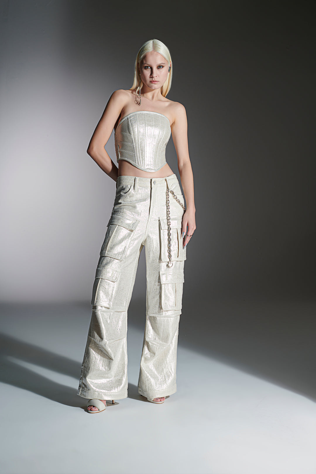 Silver Cargo Pants Chaos