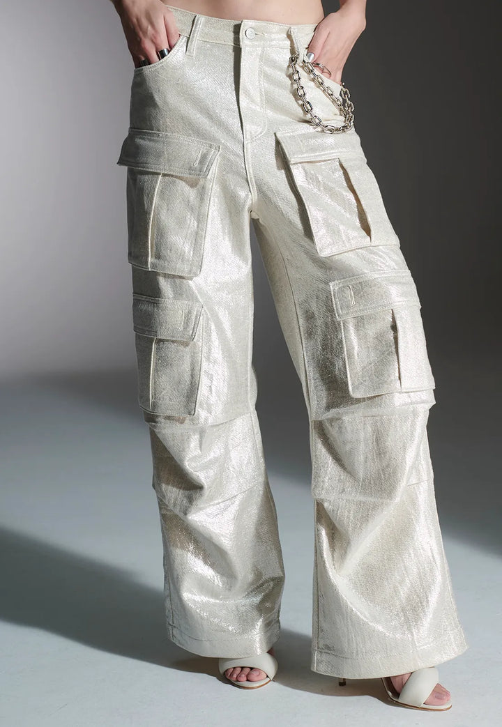 Silver Cargo Pants Chaos