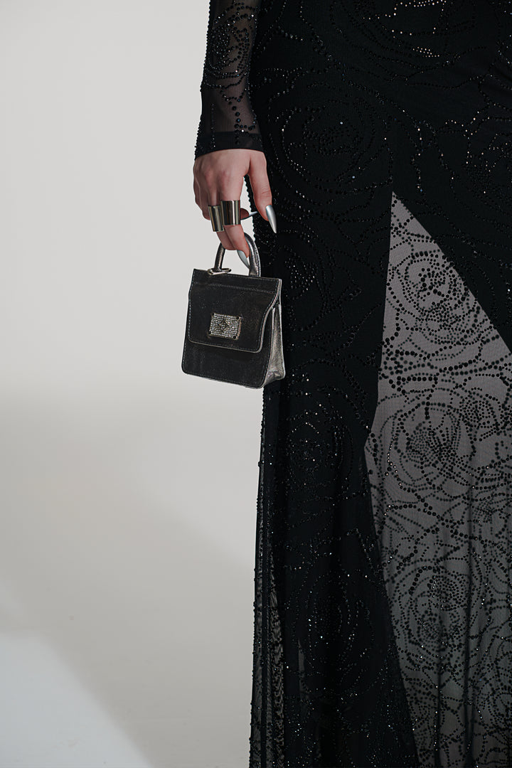 Conjunto Vestido Transfer Roses+Corset Caos